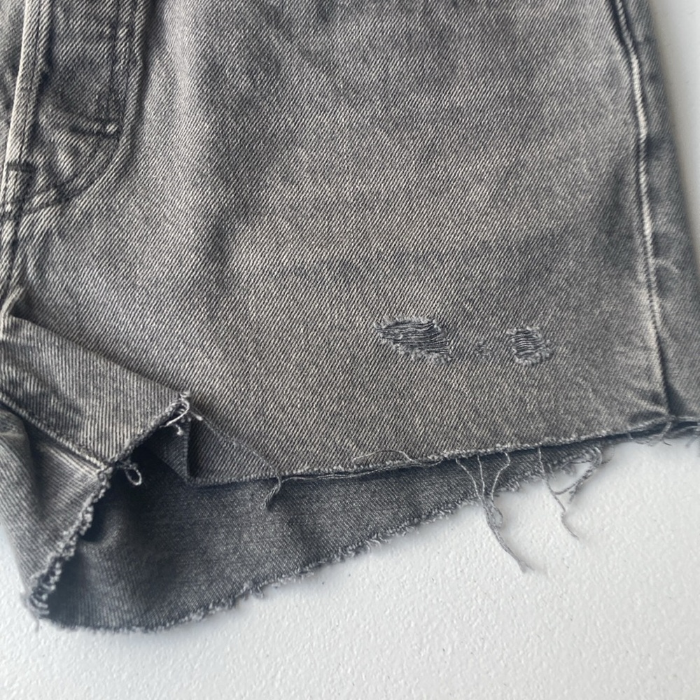 Levi’s distressed high rise 501 jean cotton denim short cutoff size 30 - Picture 8 of 17